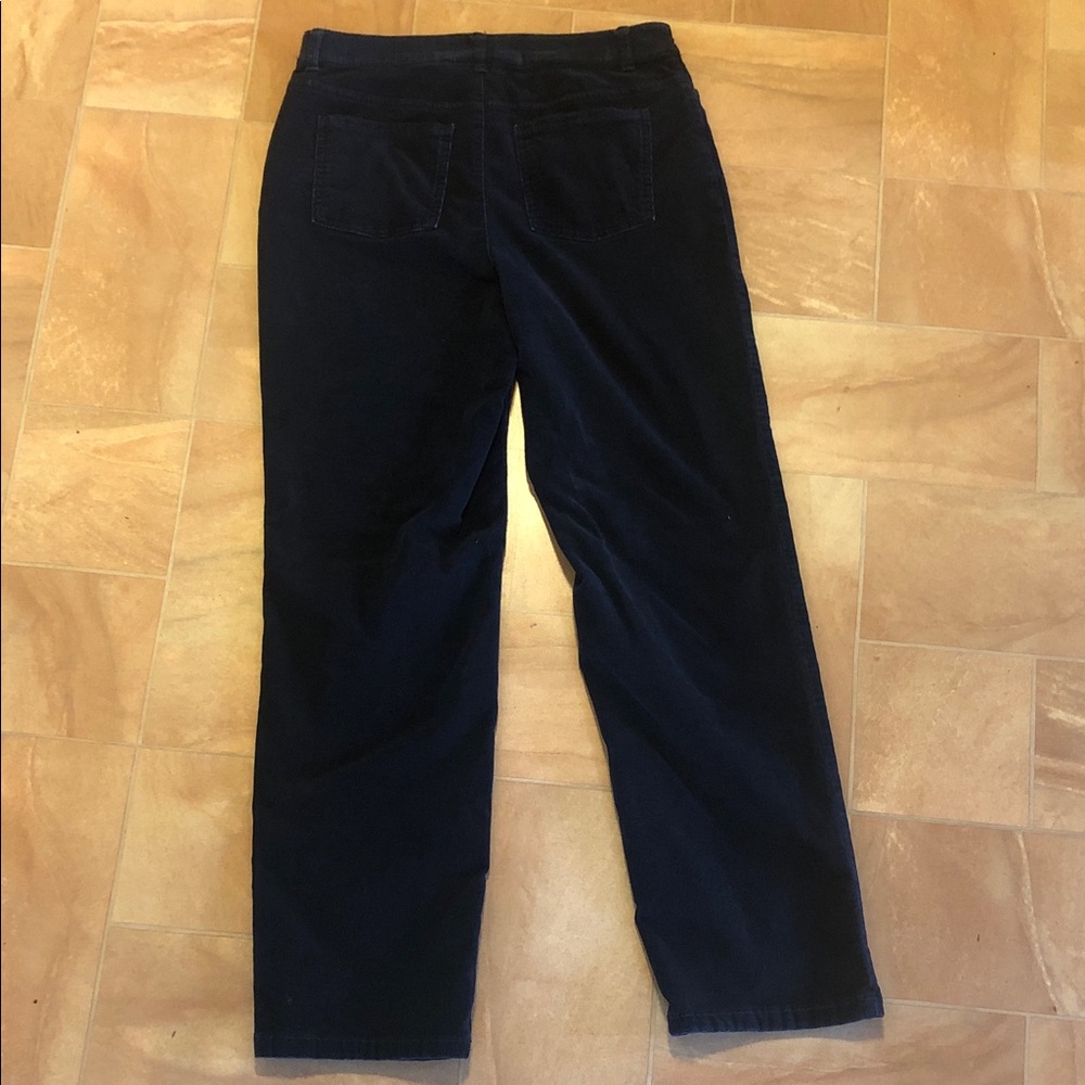 Croft & Barrow Navy Corduroy Pants - Picture 5 of 8